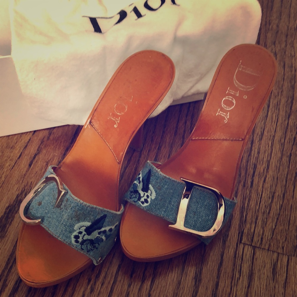 Christian Dior Denim heels